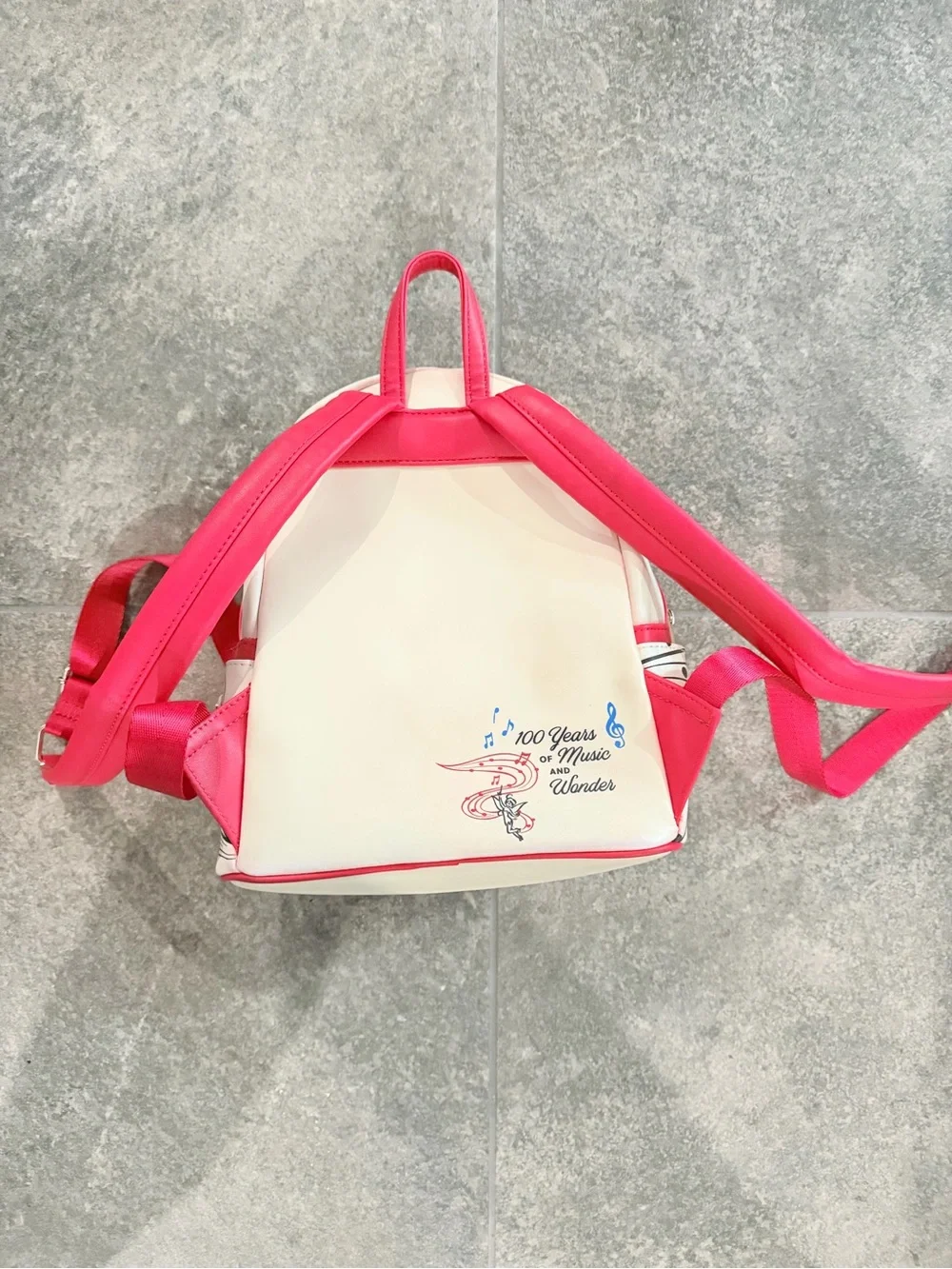 Disney 100 Years of Wonder Music & Wonder Loungefly-style mini backpack